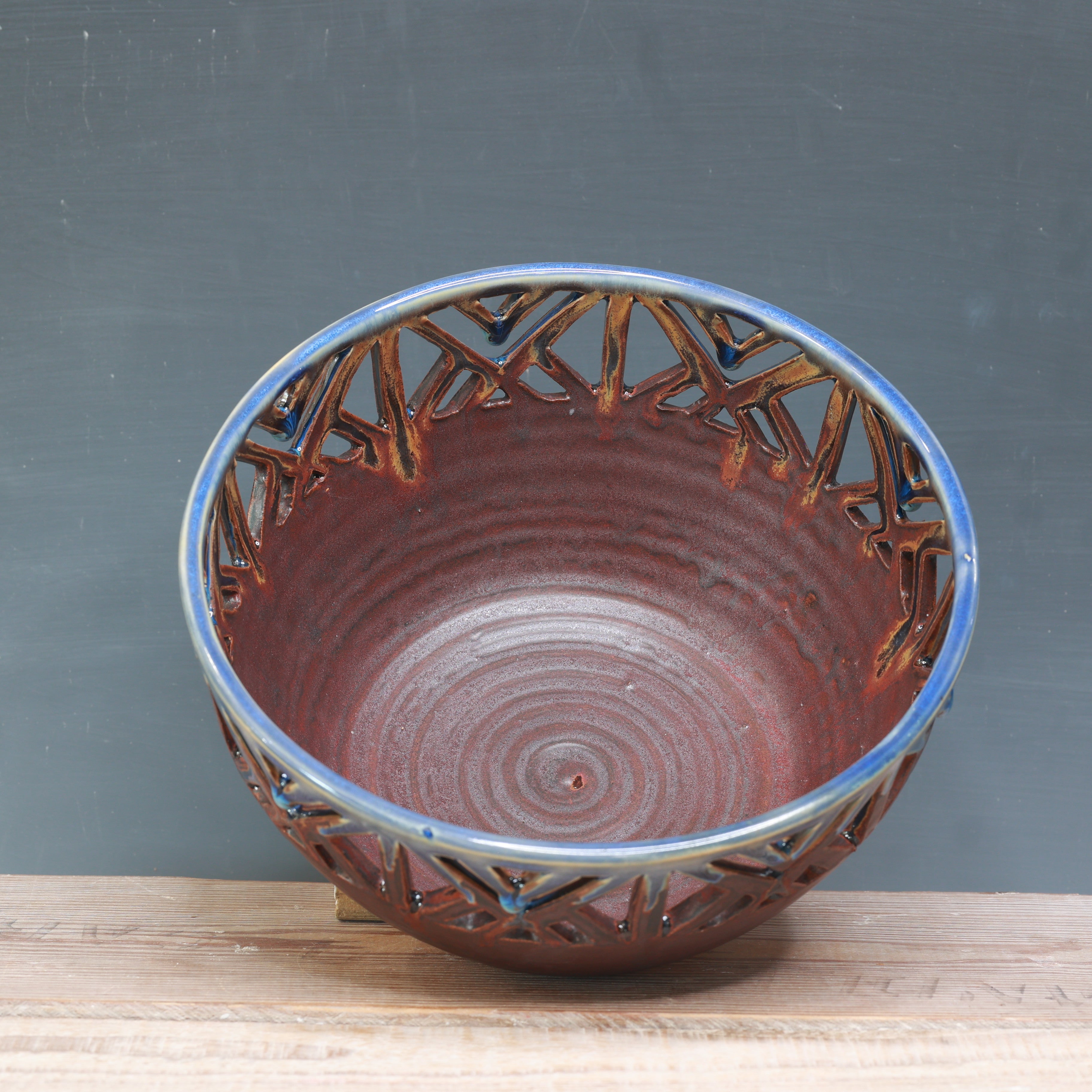 Arctic Sunset Carved Bowl
