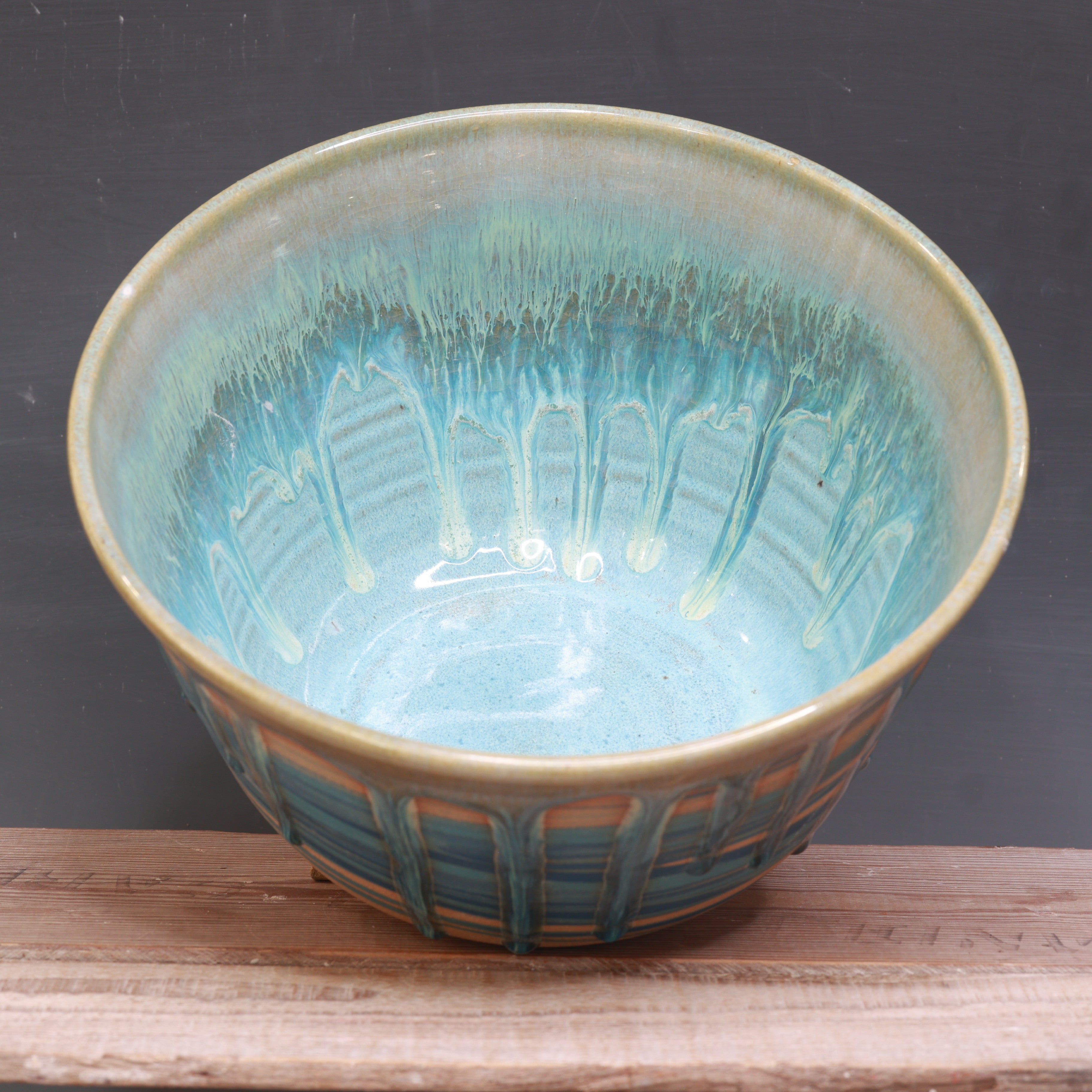Norse Blue Marbled Bowl
