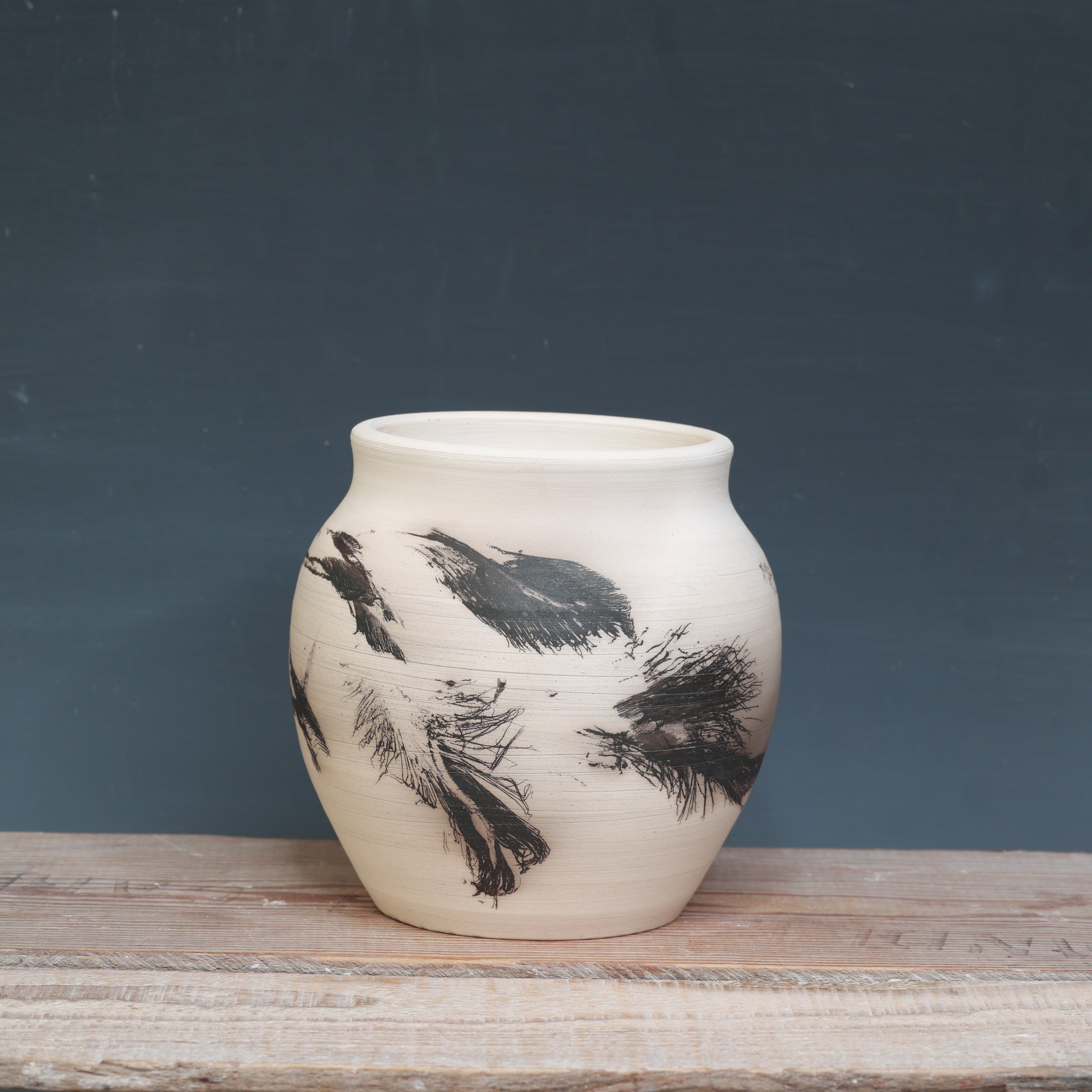 Raku Vase