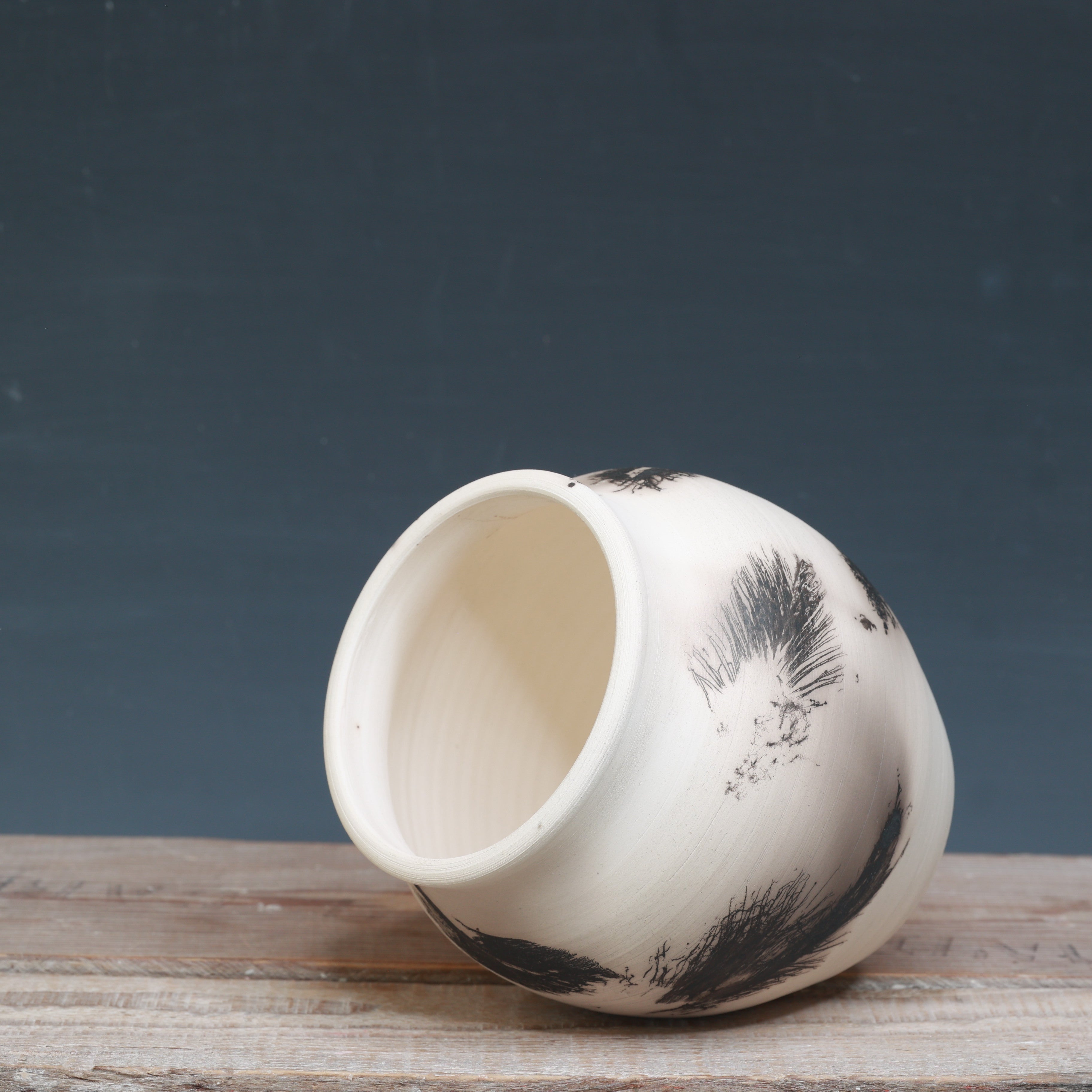 Raku Vase