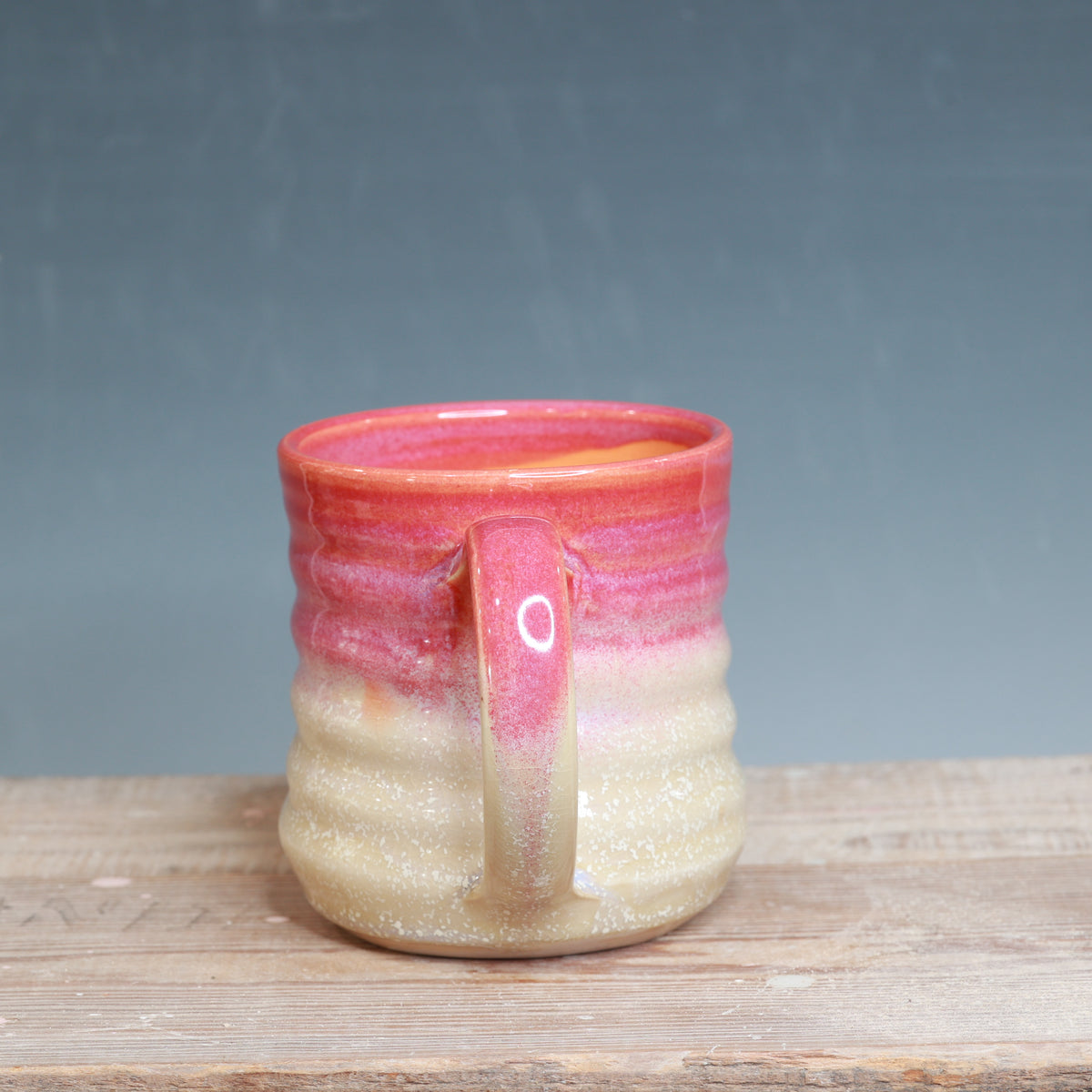 Raspberry Mist and Alabaster Mug 16-18 oz.