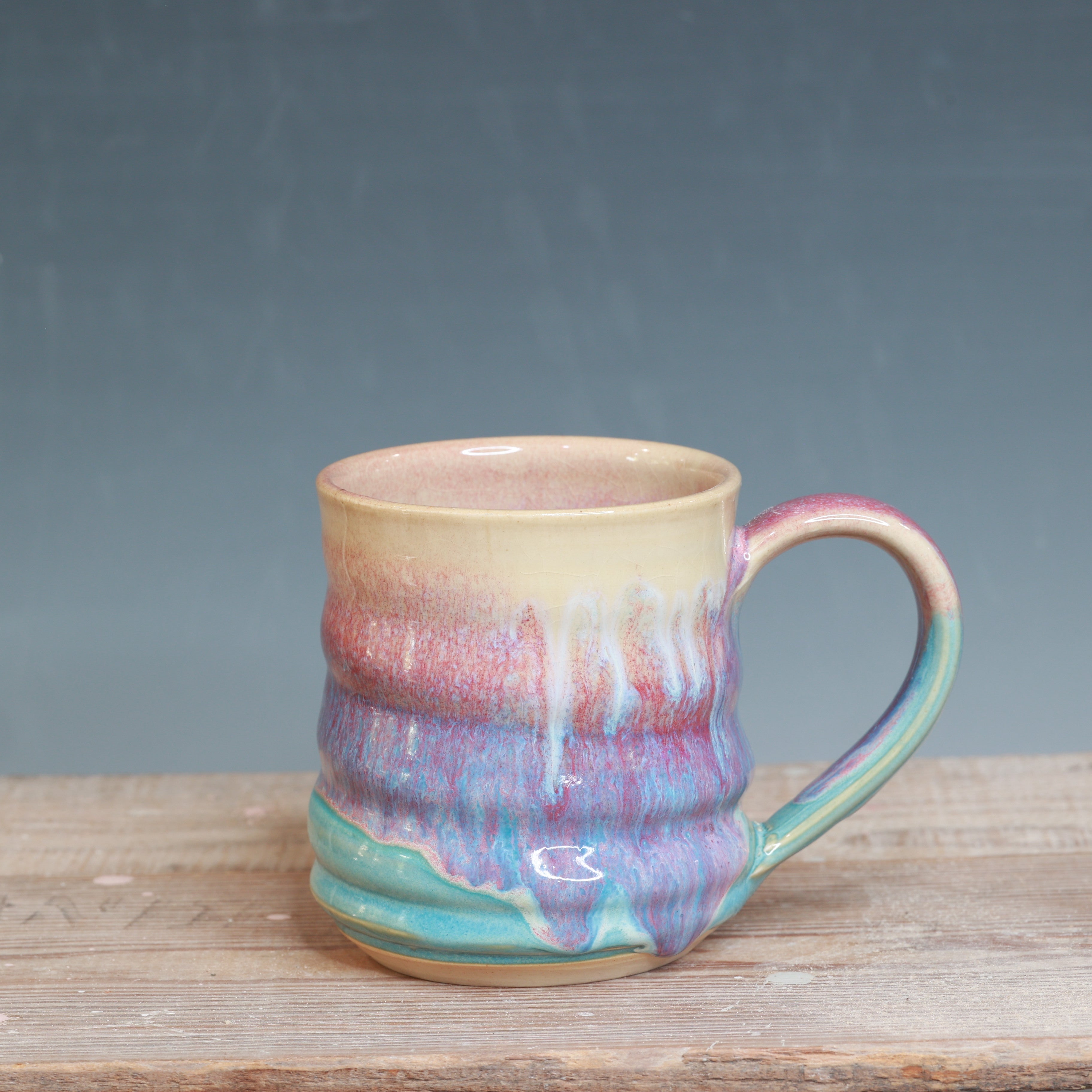 Raspberry Mist and Norse Blue Mug 13 oz.
