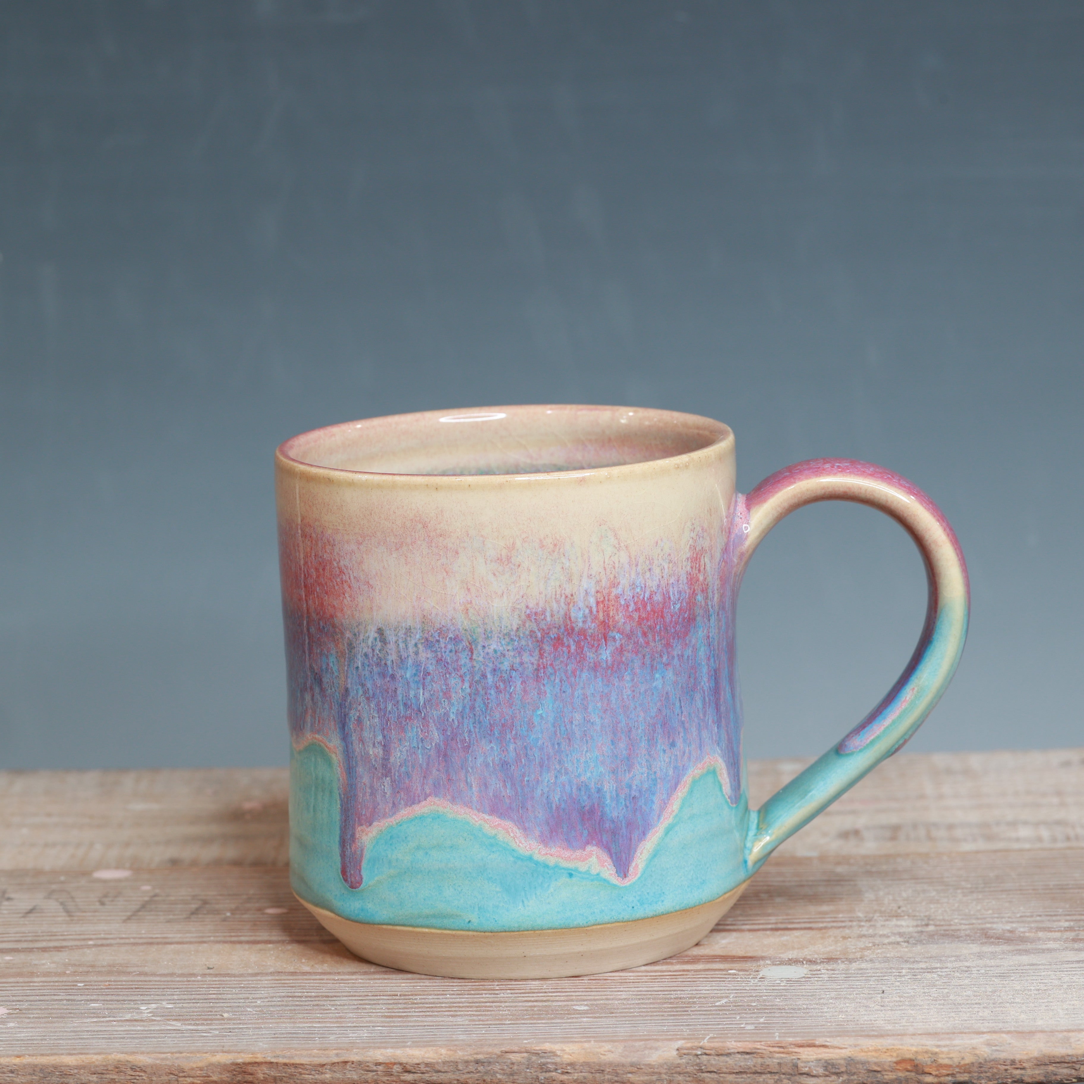 Raspberry Mist and Norse Blue Mug 14-17 oz.
