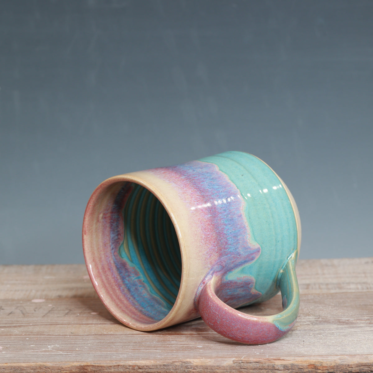 Raspberry Mist and Norse Blue Mug 14-17 oz.