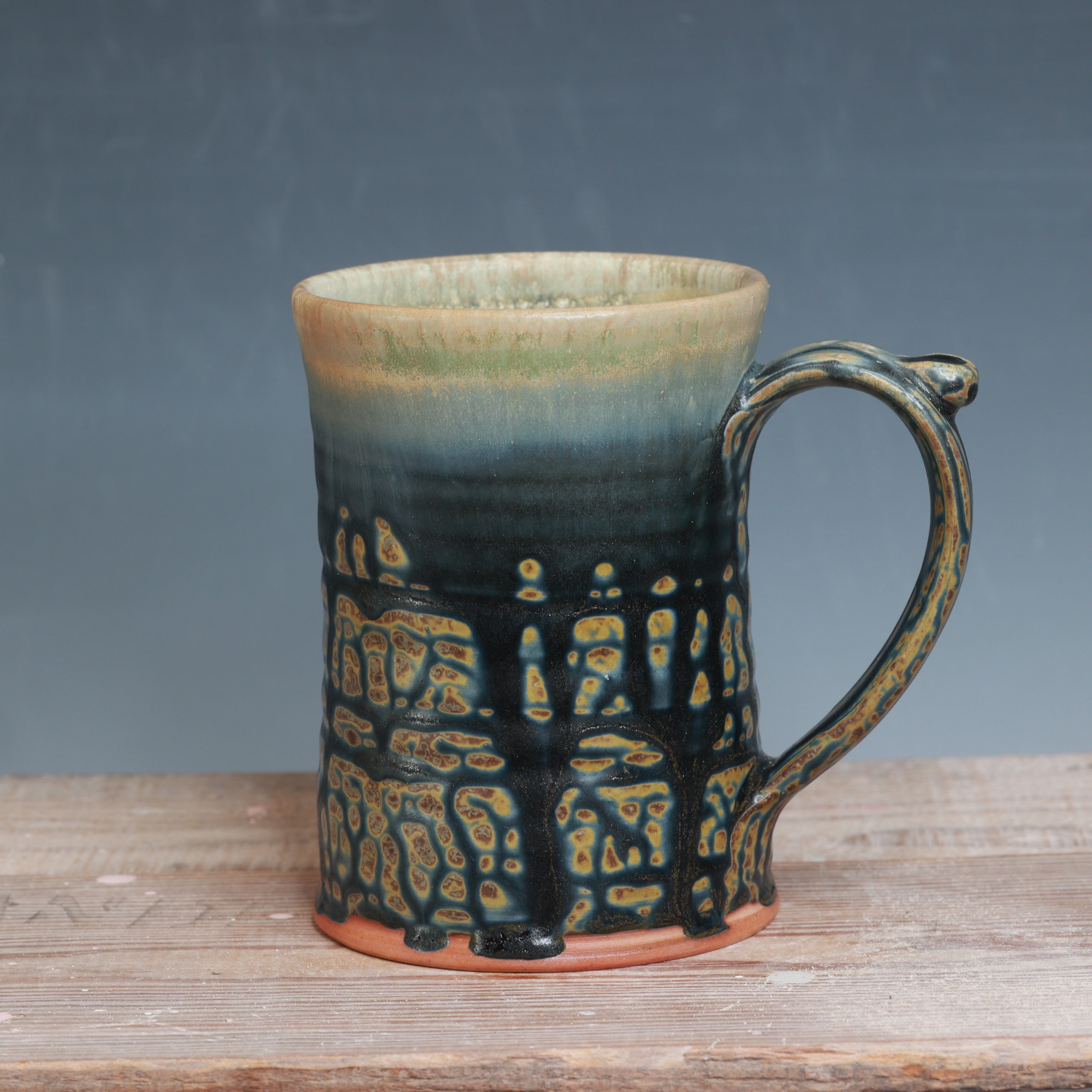 Blue Ash and Salt Mug 16 oz.