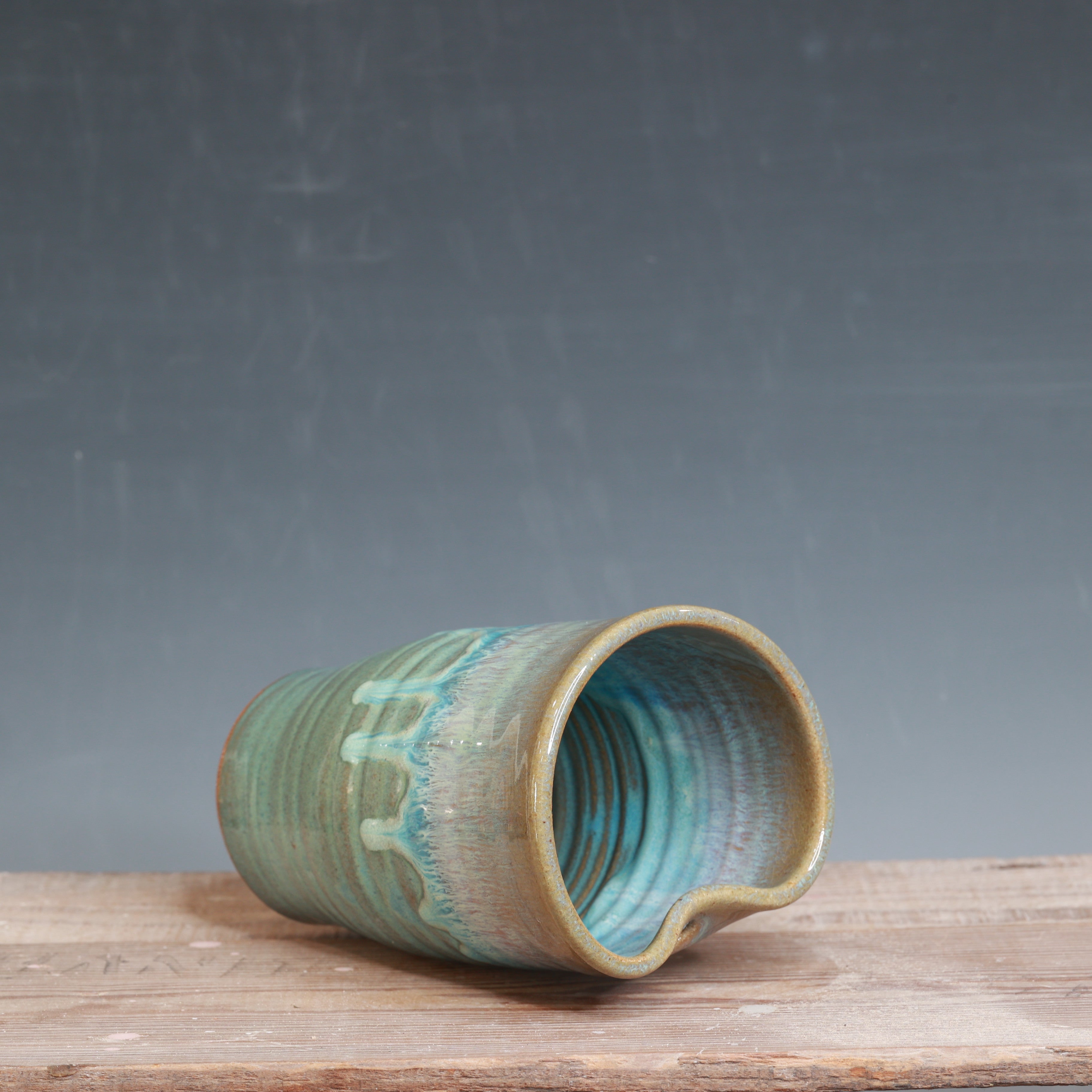Norse Blue and Alabaster Straw Cup 18 oz.
