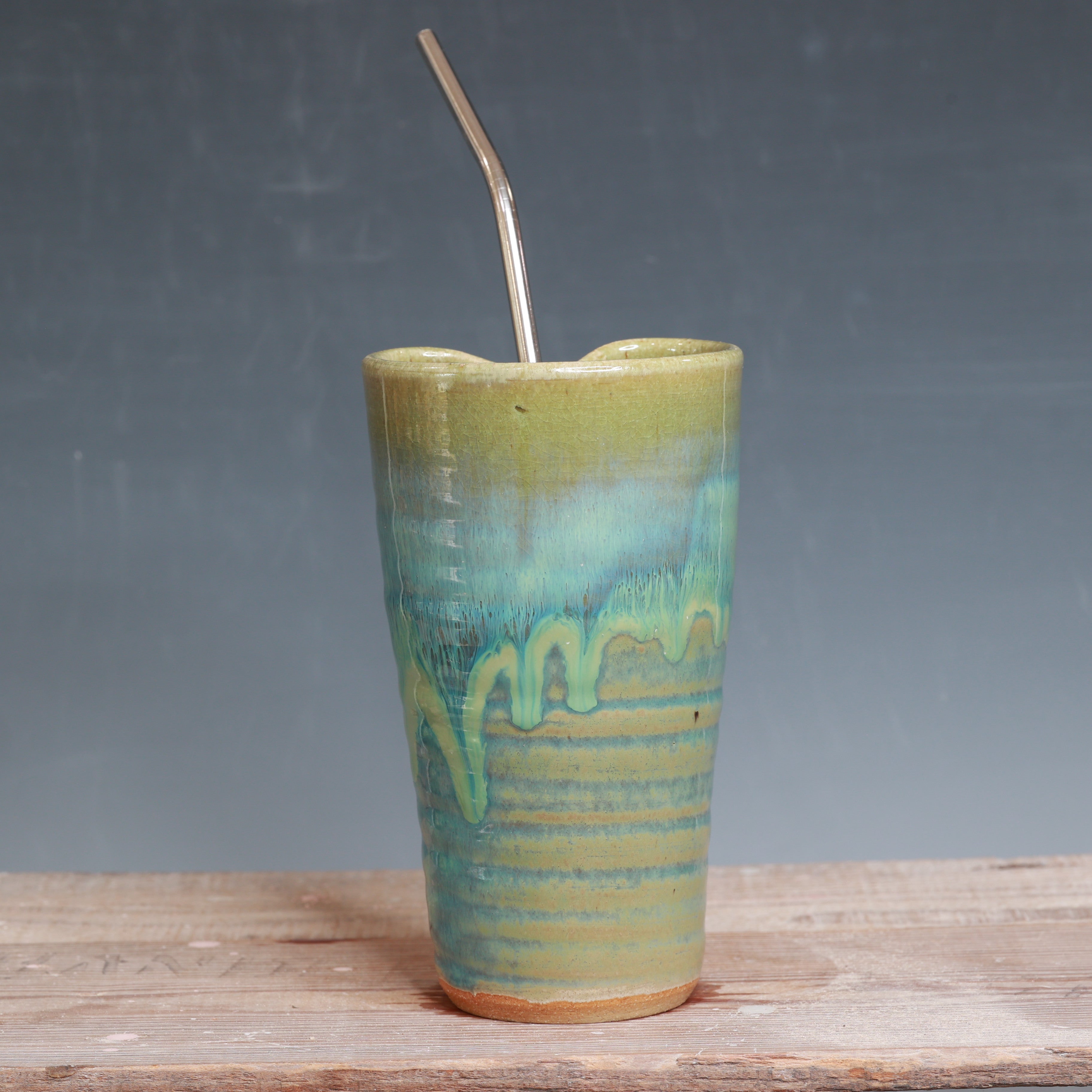 Green Tea Straw Cup 18 oz.