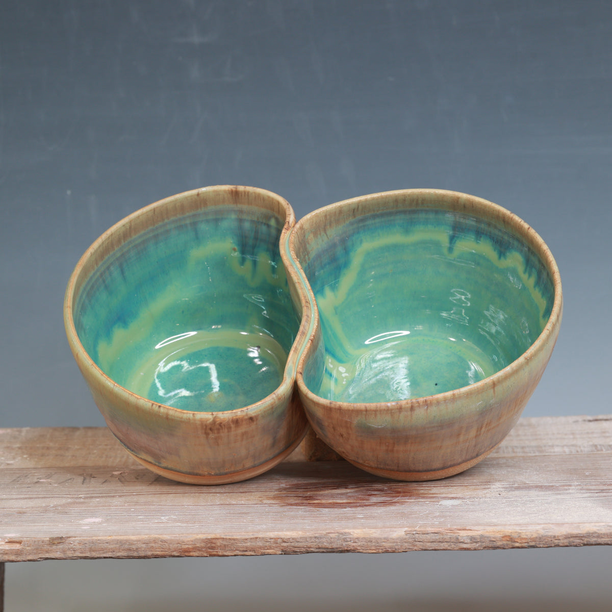 Smash Bowl - 2, Sandstone and Green Tea