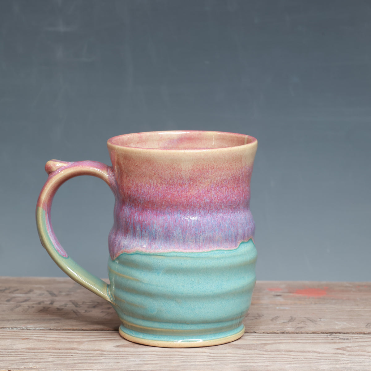 Raspberry Mist and Norse Blue Mug 13-14 oz.
