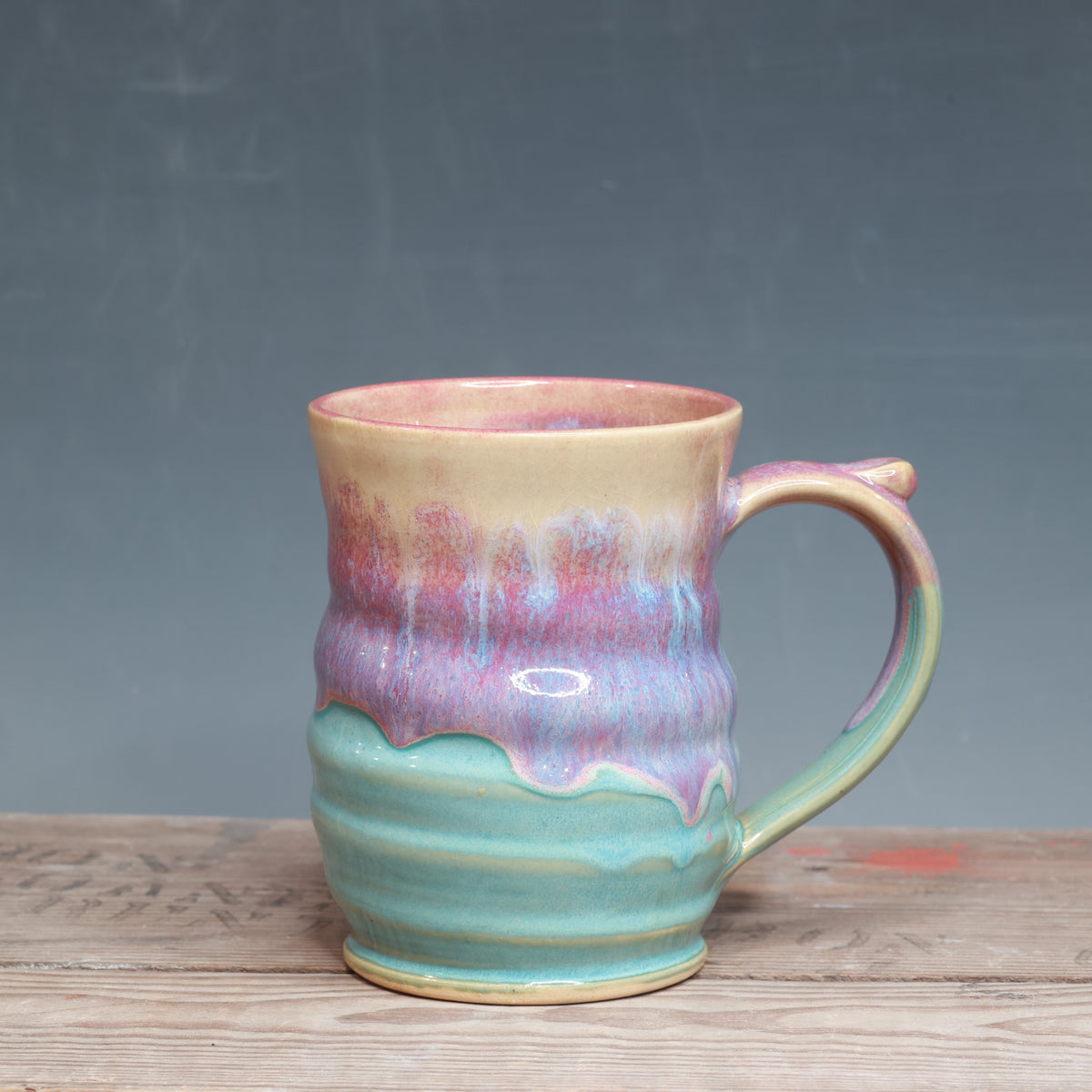Raspberry Mist and Norse Blue Mug 13-14 oz.