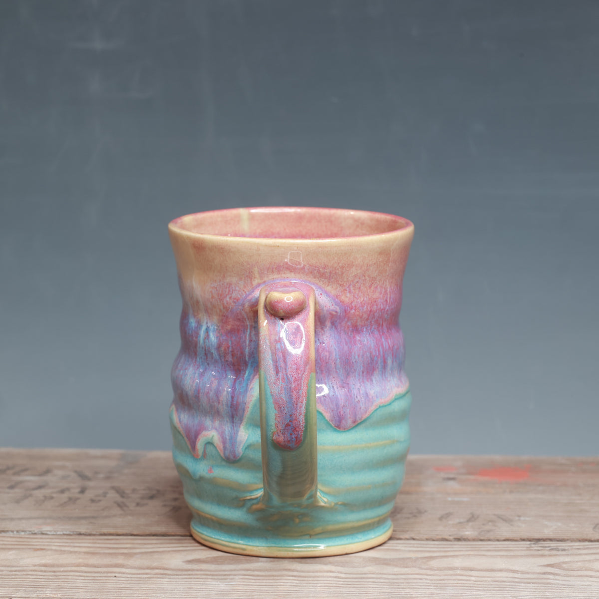 Raspberry Mist and Norse Blue Mug 13-14 oz.