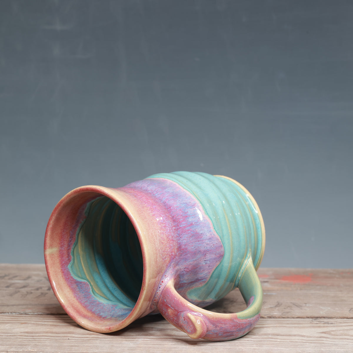 Raspberry Mist and Norse Blue Mug 13-14 oz.