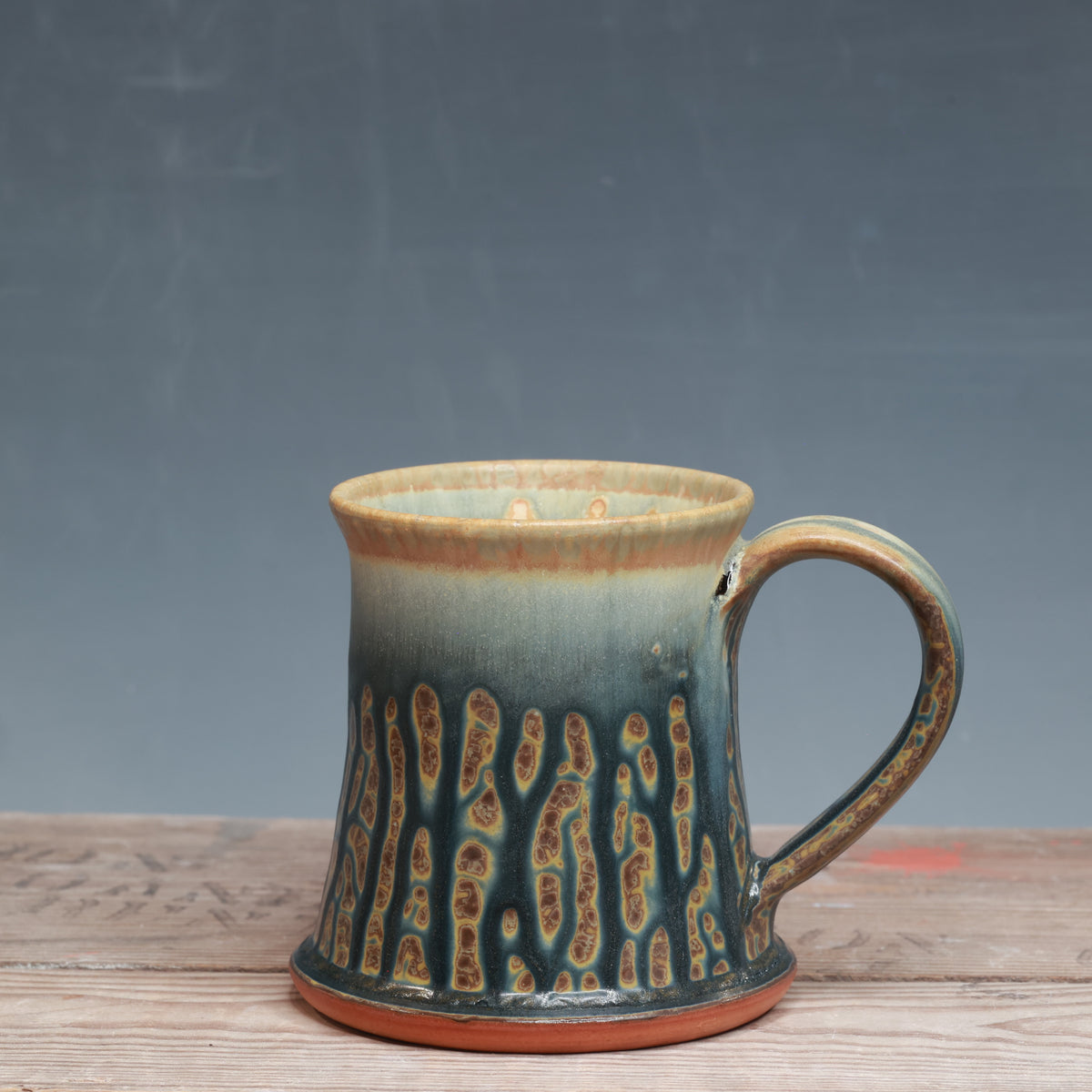 Blue Ash and Salt Mug 12 oz.