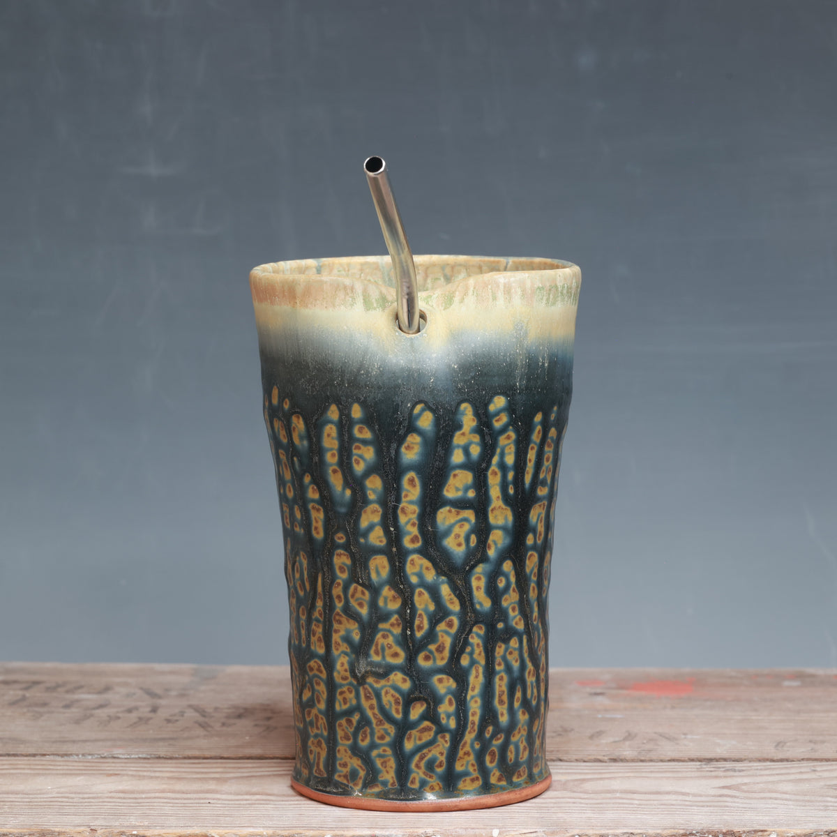 Blue Ash and Salt Straw Cup 15 oz.
