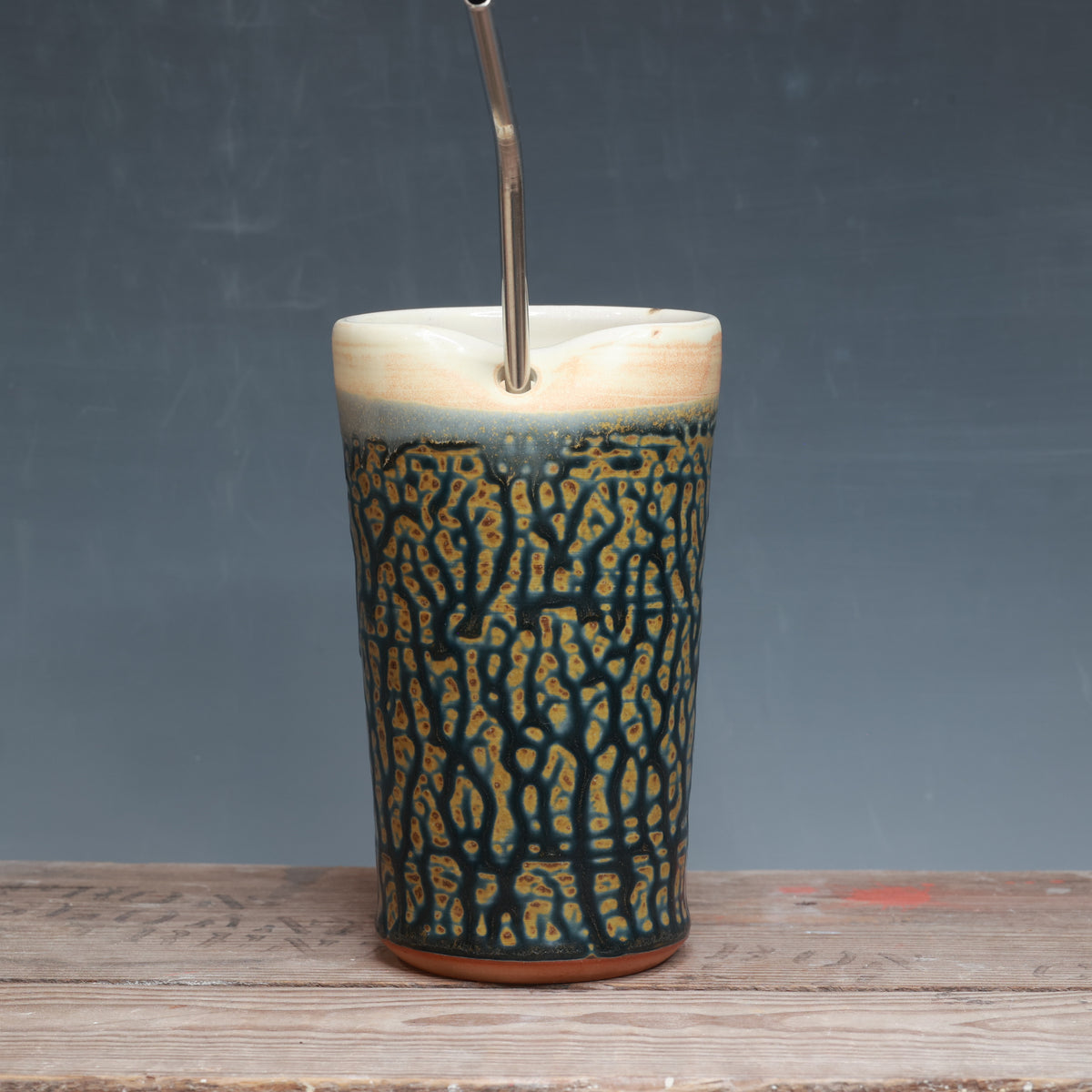 Blue Ash and Salt Straw Cup 16 oz.