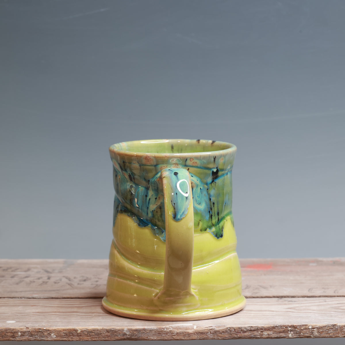 Aurora Green and Green Opal Mug 16 oz.