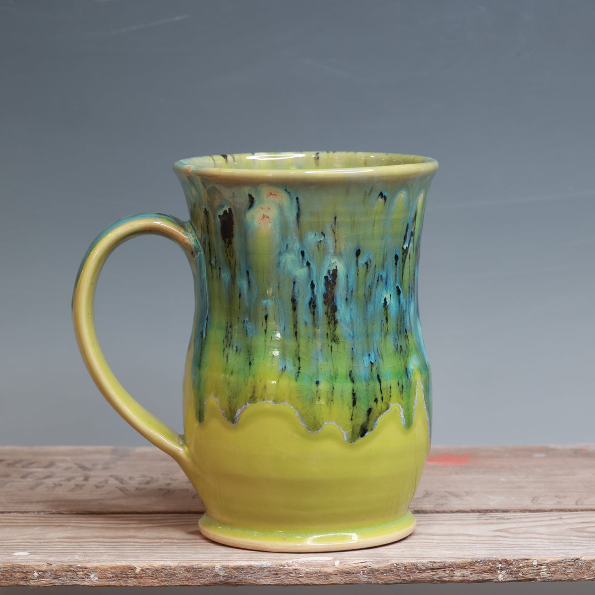Aurora Green and Green Opal Mug 25-26 oz.