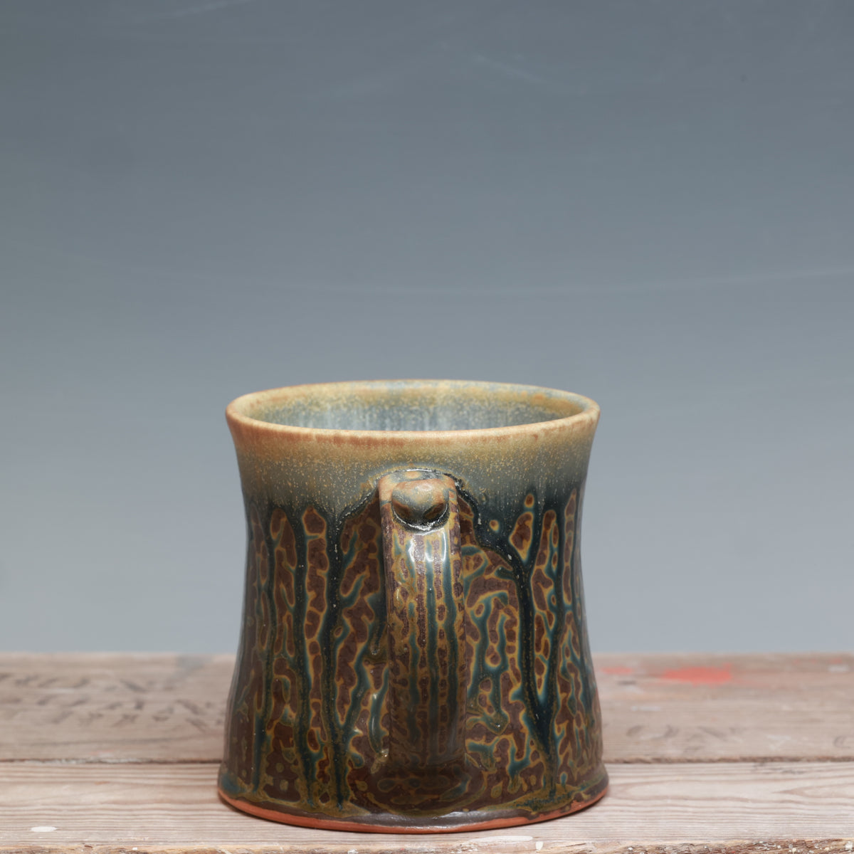 Blue ash and Salt Mug 15-17 oz.