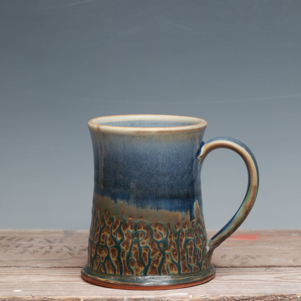Blue Ash and Capri Blue Mug 16 oz.