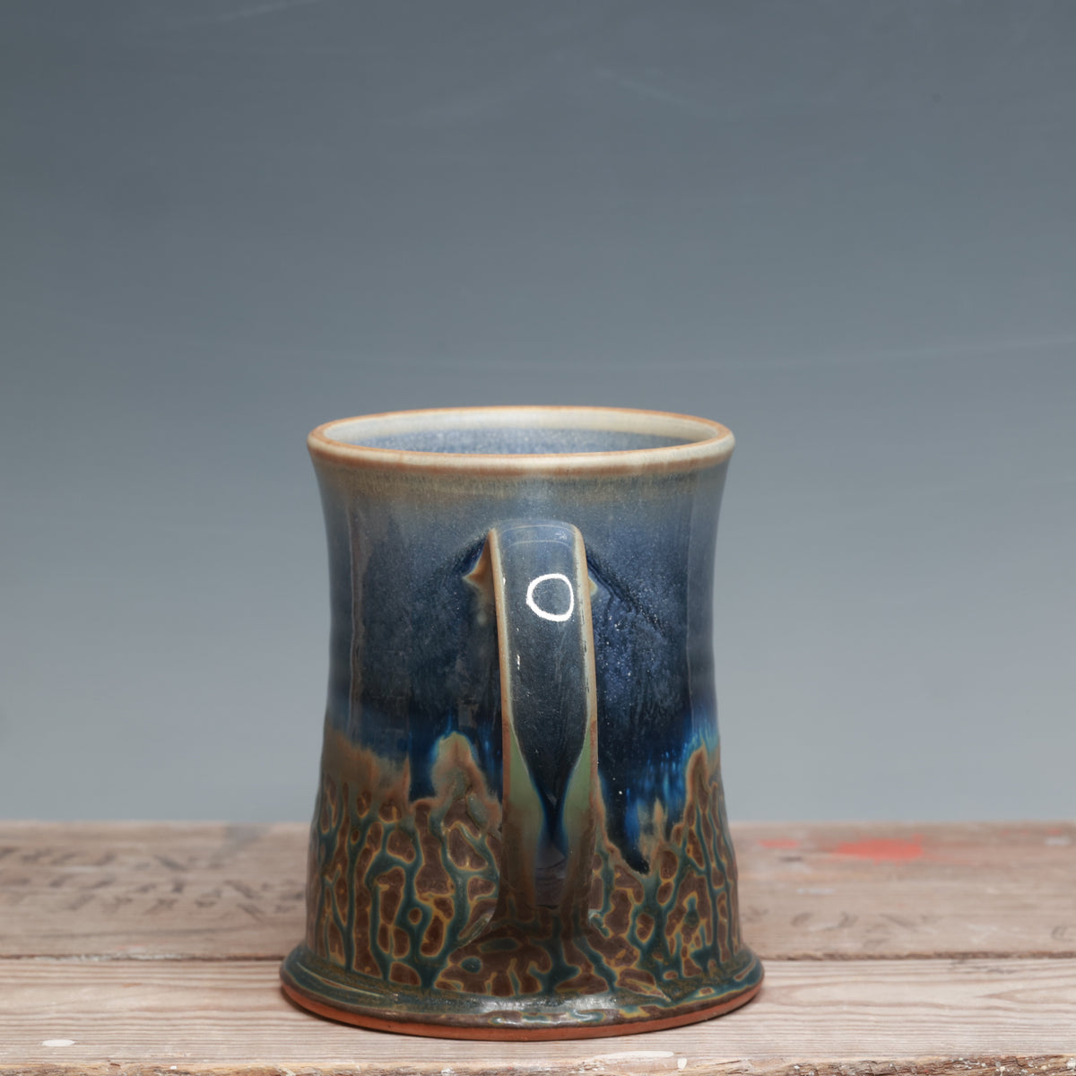 Blue Ash and Capri Blue Mug 16 oz.