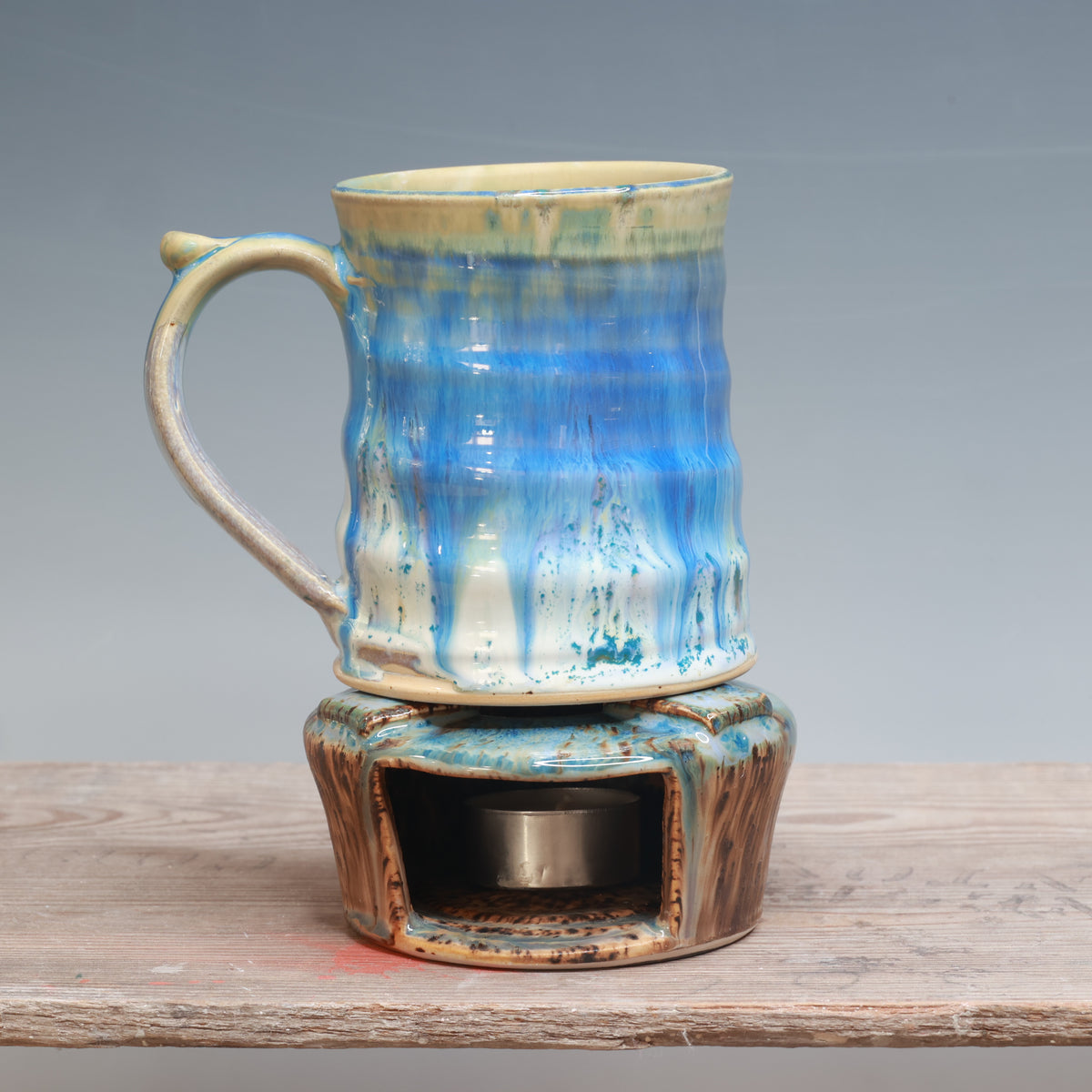 Sandstone Blue Surf Mug Warmer