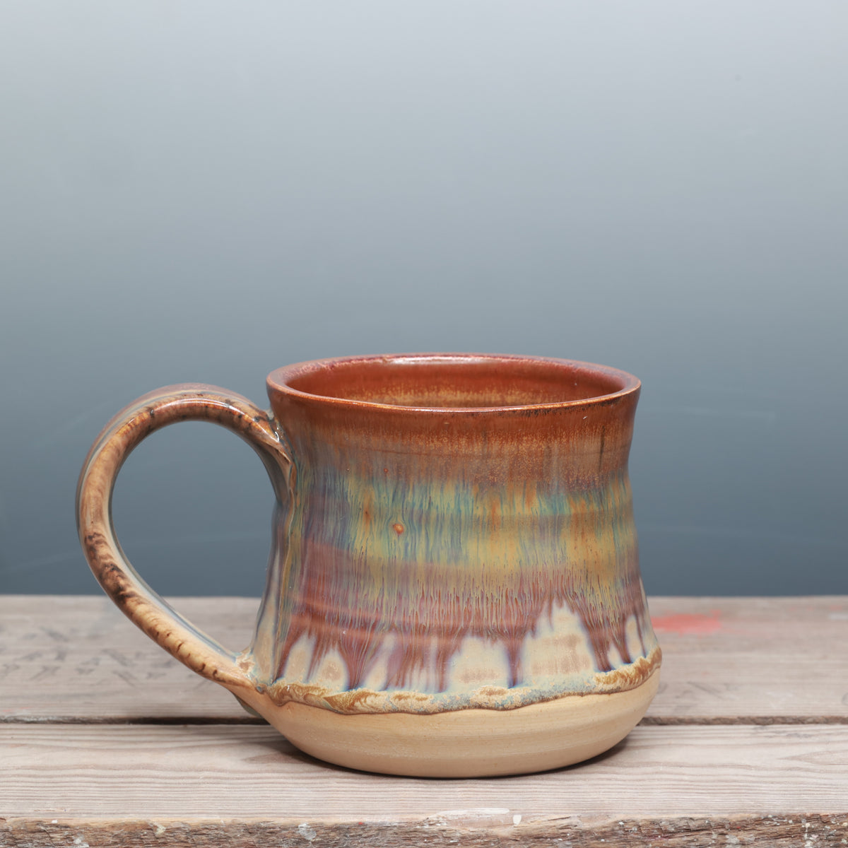 Sandstone and Copper Float Mug 13-14 oz.