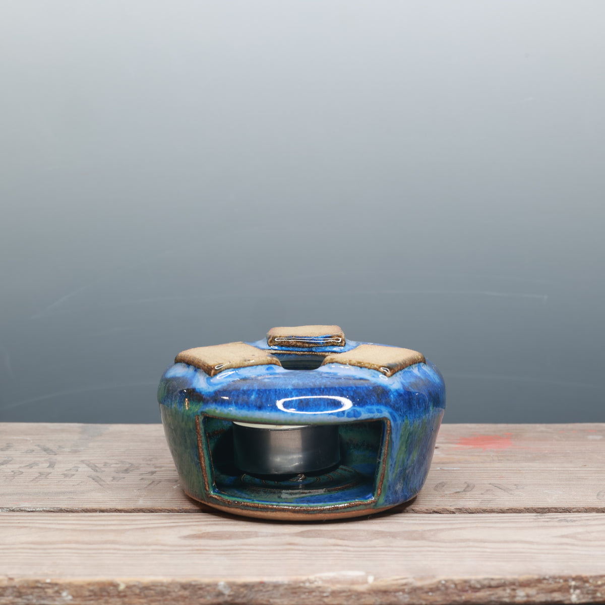 Blue Surf and Alabaster Mug Warmer
