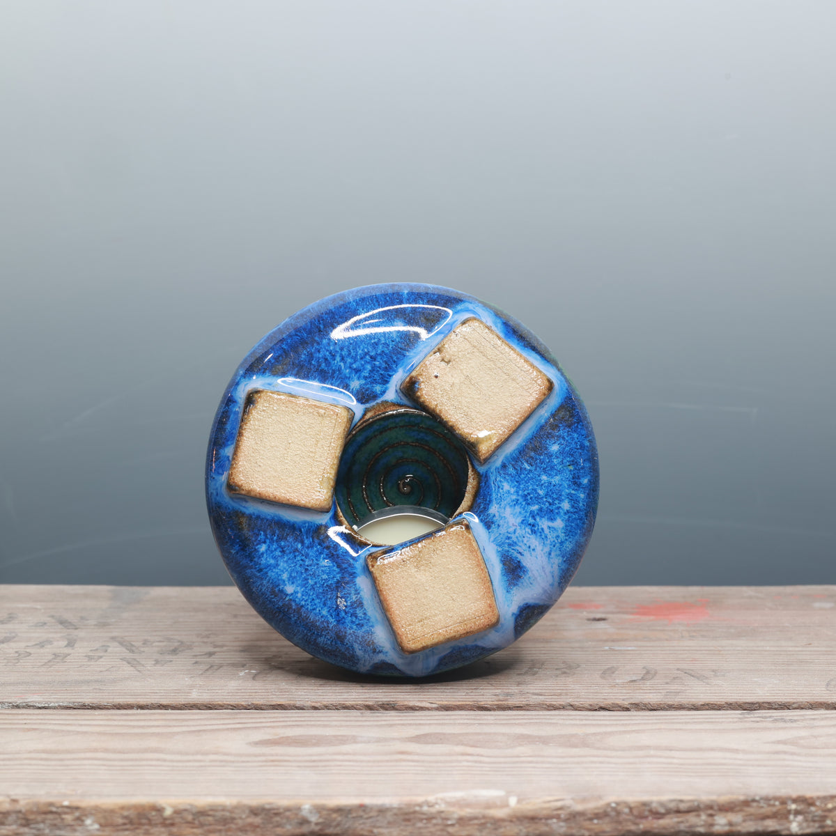 Blue Surf and Alabaster Mug Warmer