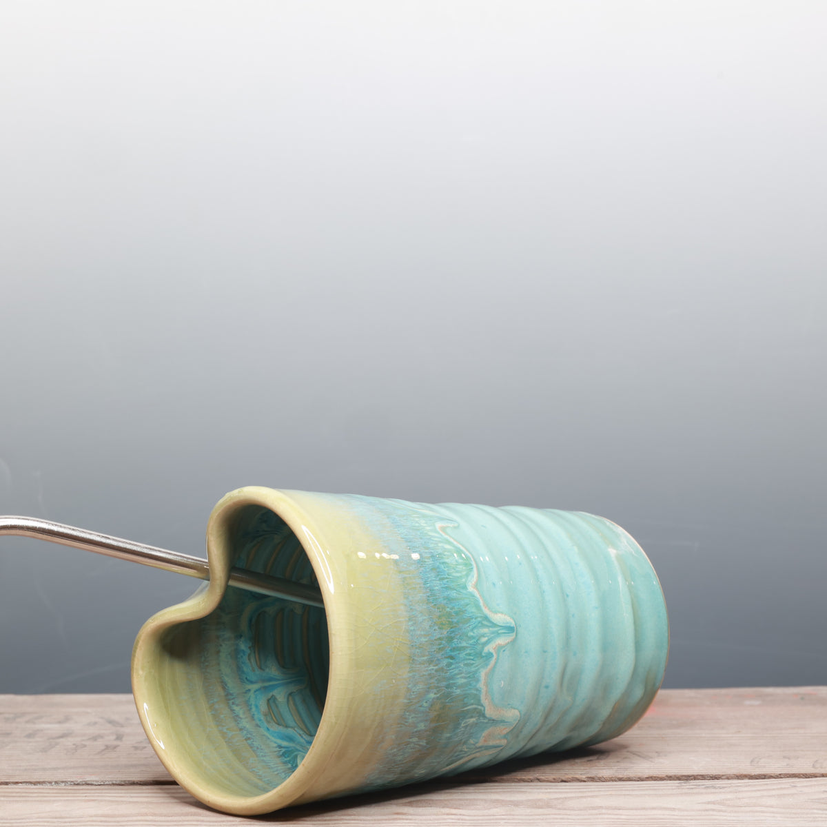 Norse Blue and Alabaster Straw Cup 16 oz.