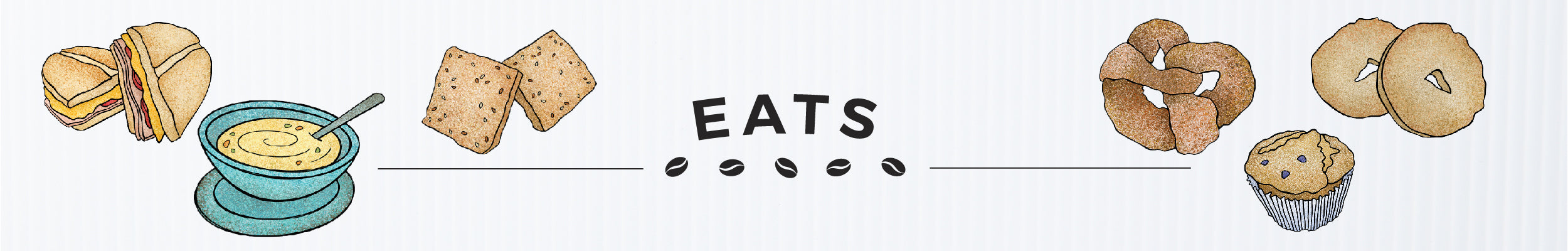 Mocha Monkey "Eats Menu" graphic banner